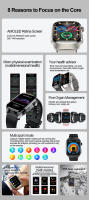 Relojes inteligentes de diagnóstico para hombres, pulsera con control del ritmo cardíaco y de la presión arterial, resistente al agua IP68, para IOS, ECG, AI, novedad de 2025 - details 1