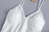 Conjunto de Pijama de Satén Delgado Estilo Kimono Blanco Traje de Baño de Moda para Mujeres - details 14