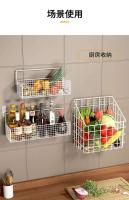 Estante de iluminación de cocina, cestas para colgar en la pared para frutas, verduras, cebollas, jengibre y O, no requiere perforación - details 8