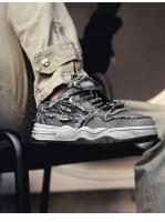 Zapatos de skate retro de mezclilla personalizados para hombre, zapatos deportivos versátiles para hombre, pareja de deportes al aire libre y zapatos casuales. - details 23