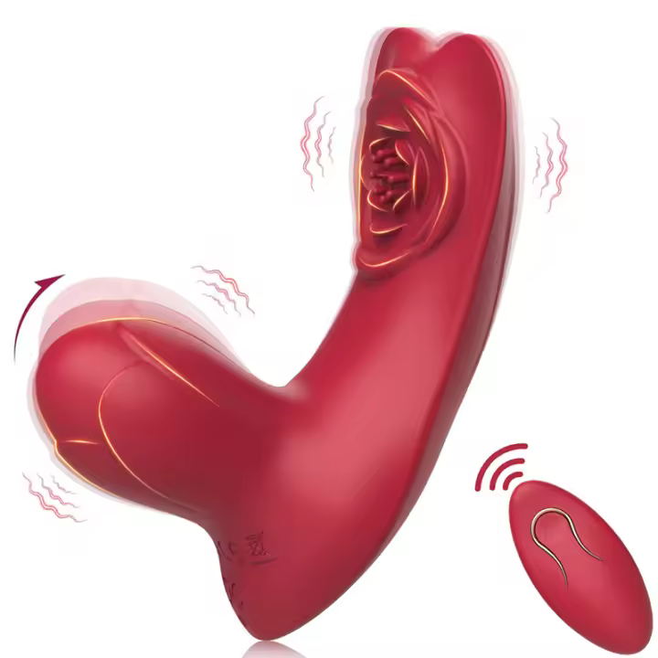 Vibrador de Rosa G-spot Artifacto de Orgasmo para Adultos Juguetes Sensuales de Salud - 1