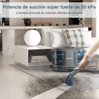 Aspiradora Inalámbrica para Alfombras PrettyCare PC808, 550W, 20KPa, Tanque de Agua Doble (1700ml para Limpieza y 1500ml para Suciedad), Manguera de 1.5M, Elimina Manchas en Sofás, Colchones, Alfombras y Cortinas - details 2