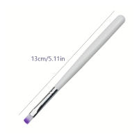 Brocha de Pintura de Patrón de Mango Blanco para Arte de Uñas 1Pcs Herramienta de Manicura DIY para Extensión de Gel UV Acrílico - details 4