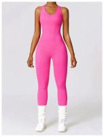 Traje de Yoga sin Costuras Bodysuit de Exercicio Adelgazante Material de Nylon Patrón Sólido - details 23