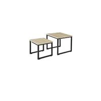 Conjunto de Mesa de Noche de Blanco Set de 2 Mesitas con Cajón y 2 Estanterías - details 22