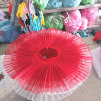 Tutús de Ballet Profesionales para Adultos y Niños, Malla Rígida, Estilo Pancake, para Danza del Vientre, Práctica de Niñas, Tutú Blanco Tipo Plato - details 2