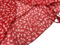 Minifalda elegante con cuello en V plisada floral para mujer, corte A, verano - details 6