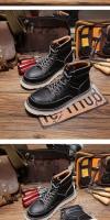 Botas de hombre de alta gama, estilo herramienta, de cuero vacuno de primera capa. - details 8