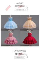 Vestido Formal de Tul Abullonado para Bebé Princesa de Encaje para Fiesta de Cumpleaños de Niña de las Flores Infantil - details 2
