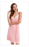 Camisola sexy de algodón cosida Ence para mujer, ropa interior íntima de color sólido, ropa informal holgada para el hogar - details 6