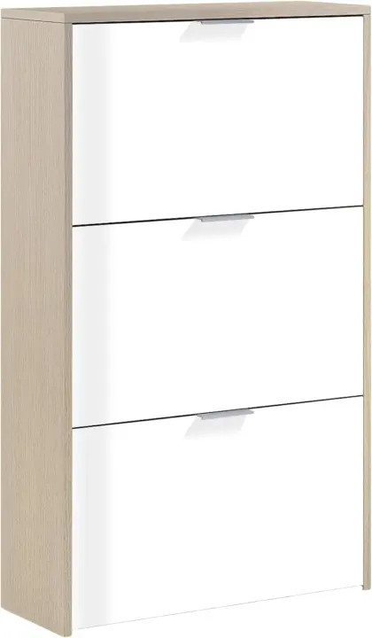 Zapatero Canadiense Acabado en Blanco Brillante Tamaño 60cm x 113cm x 22cm - 1