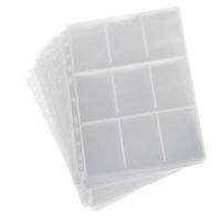 Álbum de fotos, libro de tarjetas transparente, papel, 9 carteras de rejilla, colección de páginas de álbum, fundas para tarjetas de juego, almacenamiento de tarjetas - details 1