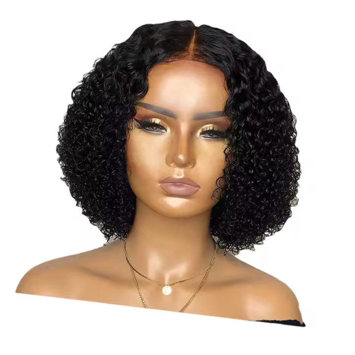 Pelucas de cabello humano con encaje frontal negro, sin pegamento, HD, cierre de encaje, aniversario, boda, viernes, compras - 1