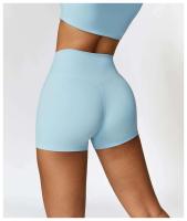 Pantalones cortos de yoga para mujer, bodys deportivos transpirables de cintura alta, para correr, gimnasio y entrenamiento de verano - details 26