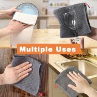 Toalla de algodón, paño de cocina suave y absorbente, trapos para platos de cocina, panal, toalla de lavado de cara transpirable, paño de limpieza del hogar, paño de lavado - details 9