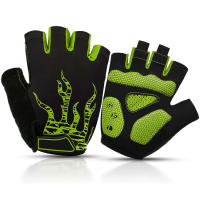 Guantes de bicicleta con almohadilla de Gel para hombre y mujer, manoplas transpirables antideslizantes para ciclismo de carretera, 5MM, 1 par - details 8