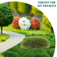 La decoración de oficina imita piedra de musgo, moldes falsos, bolas de plantas en miniatura, bonsái, decoraciones artificiales, diseño de jardín, - details 3