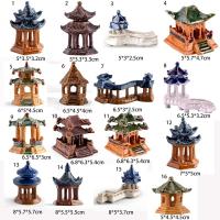 Piedras, accesorios de micropaisaje, modelo de bonsái rocalla, cenador, adorno pequeño, figuritas en miniatura artesanales de cerámica - details 0