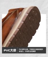 Zapatos de moda para hombre, zapatillas informales de cuero para todas las estaciones, zapatos para correr de moda de estilo coreano, calzado deportivo antideslizante resistente al desgaste para hombre - details 9