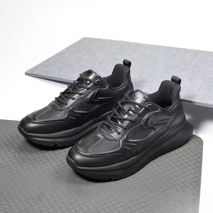 Nuevos zapatos casuales de calidad en microfibra de cuero, zapatos deportivos con suela blanda que absorben los golpes - 1