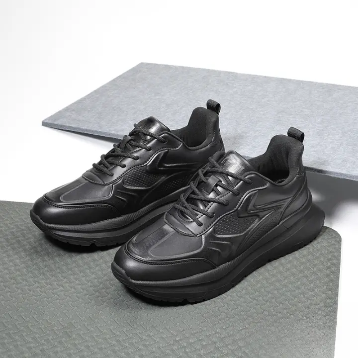 Nuevos zapatos casuales de calidad en microfibra de cuero, zapatos deportivos con suela blanda que absorben los golpes - 1