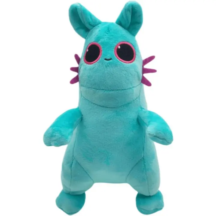Juguete de peluche Rain World, almohada de personaje de muñeco de peluche Slugcat de peluche de dibujos animados de peluche, peluche Rain World SlugCat para fanáticos de dibujos animados, regalo para niños, regalo para fanáticos (azul) - 1