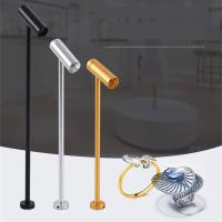 Foco LED de 3W y 12V, lámpara para presentación de joyería, lámpara de poste de 10/20/30cm, escaparate de tienda de teléfono, luces de escritorio, lámpara vertical giratoria de 220V - details 0