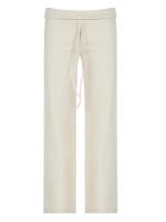Pantalones femeninos a rayas pierna ancha cintura elástica pantalones de mujer tejidos bajos nuevos en tendencias 2025 ropa - details 17