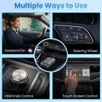 Reproductor multimedia Android para coche, dispositivo inalámbrico con WiFi, versión 2024G + 5G, CarPlay, adaptador, GPS - details 11