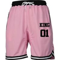 Pantalones cortos de baloncesto sueltos para hombre de malla de secado rápido transpirables americanos y de verano - details 3