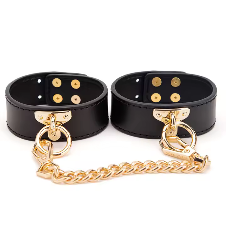 Sm Kits de Bondage de cuero genuino, juego de restricción, esposas, Collar, mordaza, Juguetes sexuales eróticos para mujeres, parejas y adultos - 1