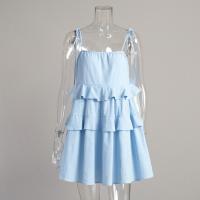 Nuevo Vestido De Tirantes De Moda 2025 Vestido Halter Corto De Múltiples Capas De Verano - details 5