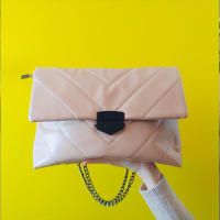 Bolso cruzado de cuero PU con hilo de bordado para mujer, bolso de cadena para hombro, bolso de mujer de marca de gran capacidad - details 1