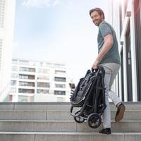simplemente práctico plegado fácil y rápido plegar en segundos cierre compacto con una sola mano