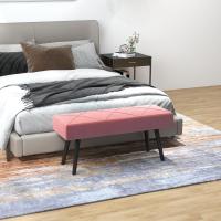 Taburete de Cama Multifuncional Moderno Banco de Acero con Cojín 120kg de Carga - details 1