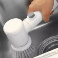 Limpiador multifuncional de cepillo eléctrico de mano 5 en 1 para cocina, fregadero y baño - details 0