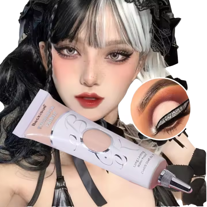 Crema Base blanca oscura, corrector de ojos, base mate fácil, maquillaje líquido, Color resistente al agua, prebase de sombra de ojos de larga duración S2H2 - 1