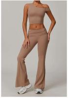 Conjunto de Yoga de Cintura Alta Ouwu Traje Deportivo de 3 Piezas Monos Deportivos para Mujeres - details 16