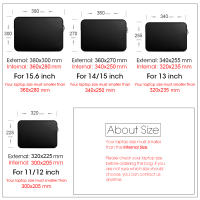 Bolsa negra para ordenador portátil de 11, 13, 14, 15 y 15,6 pulgadas para Lenovo, Xiaomi, Dell, funda para ordenador portátil, funda para Macbook Air Pro Retina - details 0