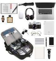 Mochila impermeable con carga USB para hombre, bolso multifuncional para ordenador portátil, bolsa de negocios portátil - details 8