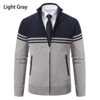 Chaqueta de suéter para hombre con forro de punto, cárdigan con capucha de otoño e invierno, chaqueta de suéter informal, ropa para hombre - details 4