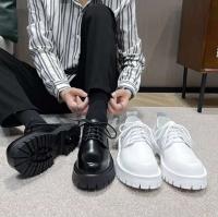Zapatos formales informales de negocios de cuero de fibra ultrafina, cómodos, a la moda y con punta de acero para hombre - details 1