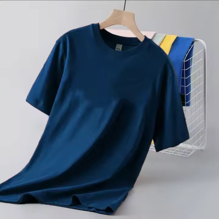 Camiseta ajustada de manga corta de Color sólido para hombre y mujer, Top interior individual versátil clásico adelgazante, novedad de verano 2024 - 1