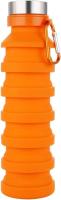 Vasos retráctiles de silicona plegables, portátiles, para viajes, deportes al aire libre, botellas telescópicas (naranja) - details 0