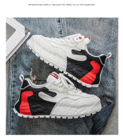 Nuevas zapatillas de cuero con relieve, zapatos casuales cómodos de suela gruesa y súper suaves - details 17