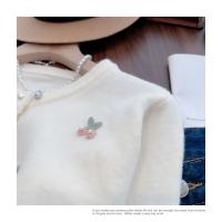 Cárdigan de punto coreano para primavera y otoño, suéter versátil francés dulce y suave con cuello redondo y glutinoso - details 2