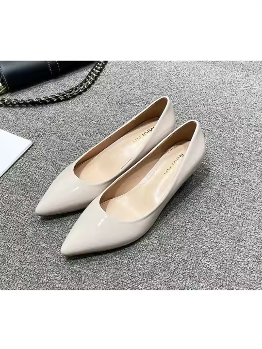 Zapatos de Tacón Alto para Mujer Estilo Japonés, Tallado Grande 41/42/43, Ideal para Oficina y Novia - 1
