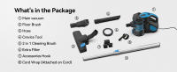 Aspiradora de Alta Eficiencia INSE I5 600W, 18kPa, Sin Bolsa, 1000ml Recipiente de Polvo, Cable de 6m, Filtración Ciclónica Súper Eficiente - details 6