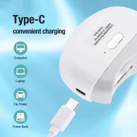 Cortaúñas eléctrico para bebé y adulto, cortador de uñas automático ligero, recargable, manicura - details 11