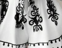 Mono de talla grande para mujer, moda informal, manga acampanada, cuello en v, vestido estampado - details 0